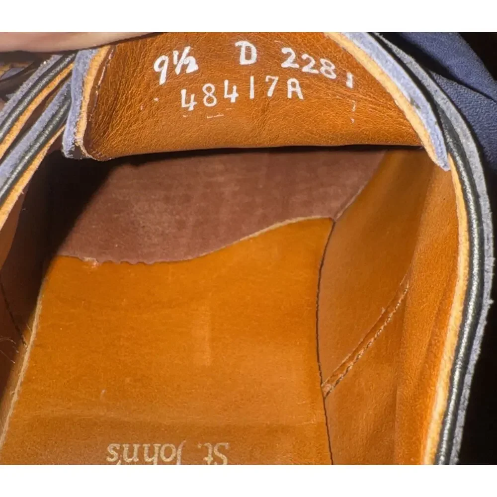 Allen Edmonds St John Navy Double Buckle Men’s 9.5 M
